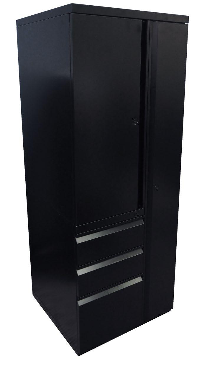 STORAGE TOWERS Lockable storage cabinets that complement