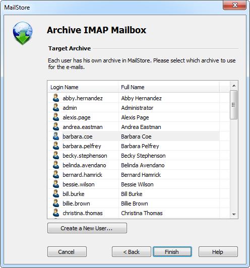 Archiving Server Mailboxes 35 At the last step, a name for the new archiving profile can be specified.