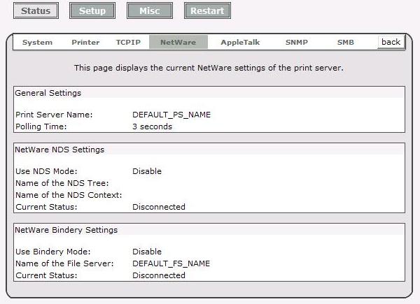General Settings: Print Server Name: This option allows you to view print server s name would be configured by PSAdmin utility.