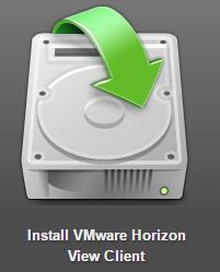 2. Click on the Install VMware Horizon View Client icon. 3. Under the Product Downloads tab, selec the installation file for your operating system and click Go to Downloads, and then click Download.