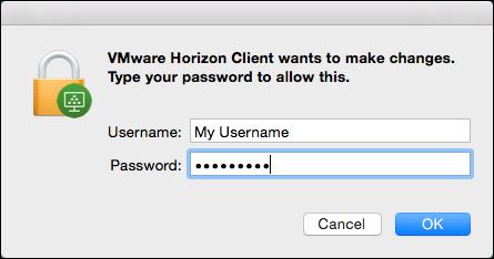 Double click to open the VMware Horizon Client application.