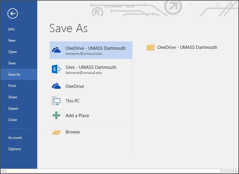 Saving Your Documents to OneDrive You may save documents from the virtual Windows computer to your Office 365 OneDrive.