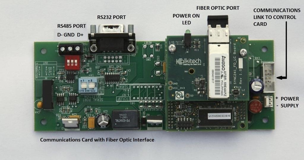 Communications Board Configuration When using the Serial Ports you must check the 383S card switch settings and make sure switch settings match the DNP Serial Port setting selected in the