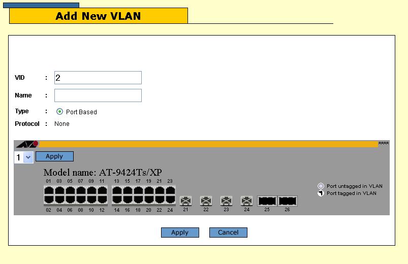 Chapter 13: Port-based and Tagged VLANs Table 38. VLAN Tab Column Member Ports (Continued) Definition If you are using 802.