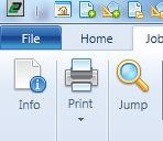 Info - Add reference information that prints in the waste areas of media.