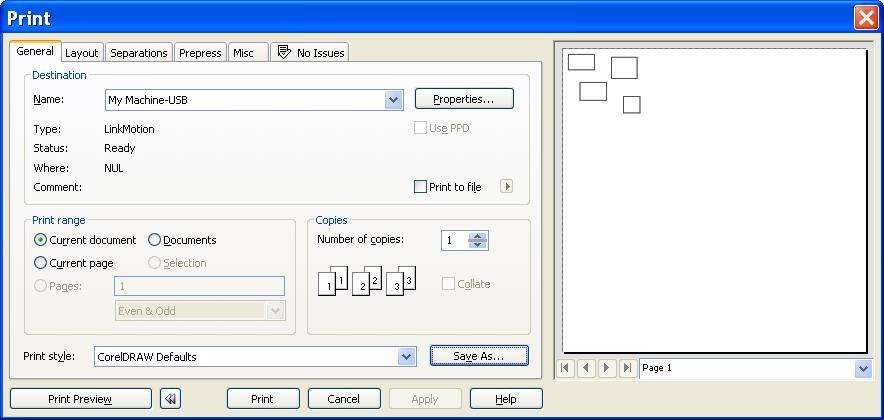 After making this change you can close Printers and Faxes as well as Control Panel. Now Launch CorelDRAW. Open an existing design or start a new design.
