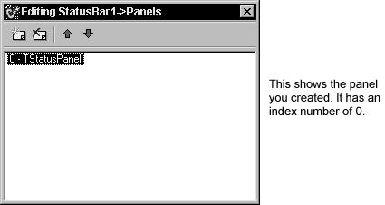 The Panels property is a zero-based array that allows you to access each Panel that you create based on its unique index value (by default, it is 0 for this panel).