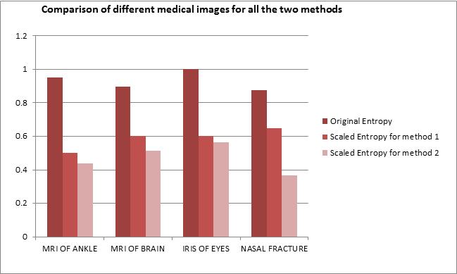 Figure 24. Comparing the behavior of different medical images (256x256) TABLE V.