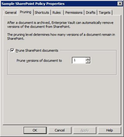 stored on SharePoint is defined in the policy as show in