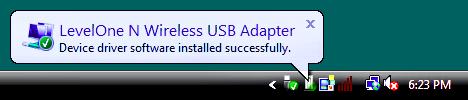 10. Now insert the Wireless USB Adapter into your computer s USB port. The Found New Hardware Wizard will appear. 11.