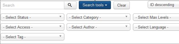 7. Klik pada butang Search tools, Select Category News & Event. 8. Senarai artikel di bawah category News & Event sahaja akan di paparkan. 9.