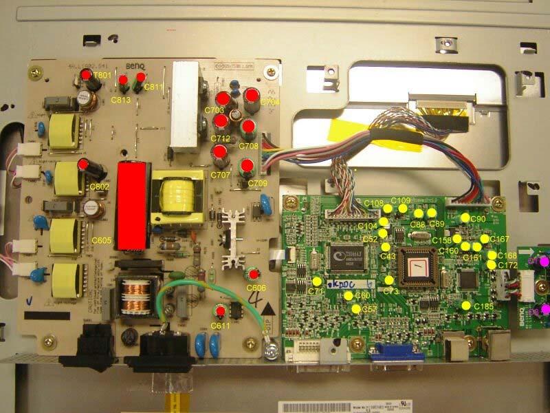 Designation Power BD Interface BD USB BD Control BD Capacitors C707 C712 C703 C73 C109 C185 C1 C3 N/A C704 C811 C708 C88 C89 C90 C709 C801 C802