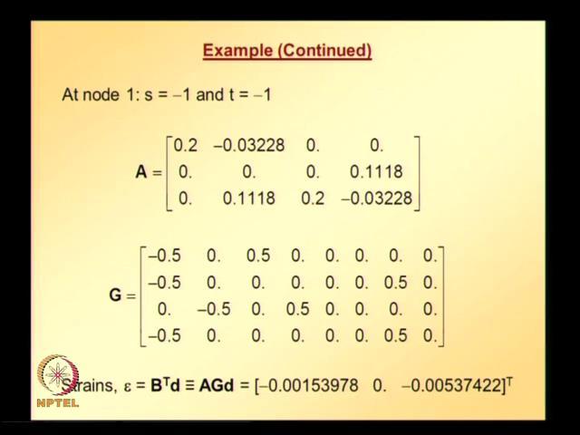 (Refer Slide Time: 32:37) So, at node 1 s is equal to minus 1, t is equal to minus 1, so A matrix, G matrix once we have these