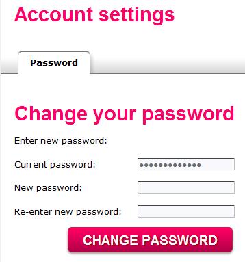 Press the reset password link located in your email, you will be redirected to the account