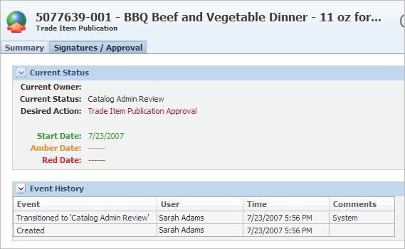 Trade Item Page information on each of those messages is returned. The Catalog Responses section displays this information.