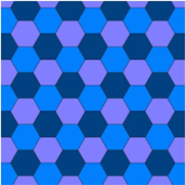 Square tiling Hexagonal