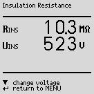 Sequence! Attention! Insulation Resistance Measurement (equivalent leakage current) Testing is conducted with up to 500 V. Current limiting is utilized (I < 3.