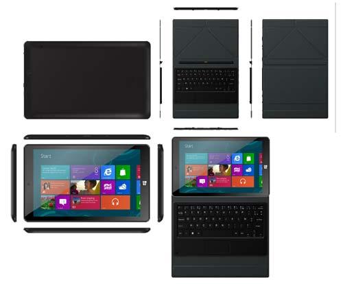 Ltd's model 101P tablet PC runs on Windows 8.1 and adopts a BayTrail-T CR II SDP 2W processor. Its 10.