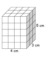 Set 9 (continued) 3. This rectangular prism is made up of one-centimeter cubes. a.
