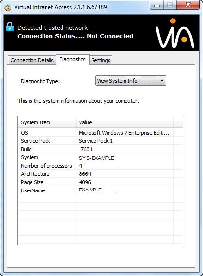 View System Info Displays the basic information about your computer, as shown in the