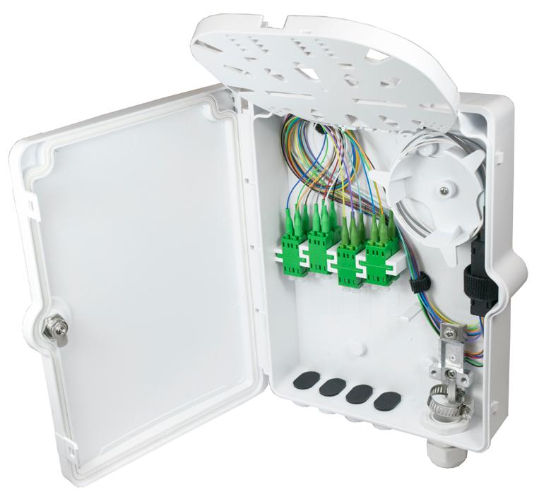 The compact enclosure sizes allow for minimal wall space consumption. The enclosures provide cable entry grommets and gasketed lids for superior weather resistance.