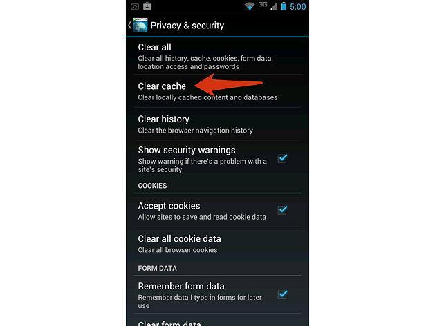 3. Select Privacy & Security 4.