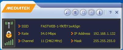WiFi Channel Instantanous speed