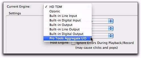 On Pro Tools HD systems, changing engines requires that you quit and relaunch Pro Tools for the new setting to take effect.