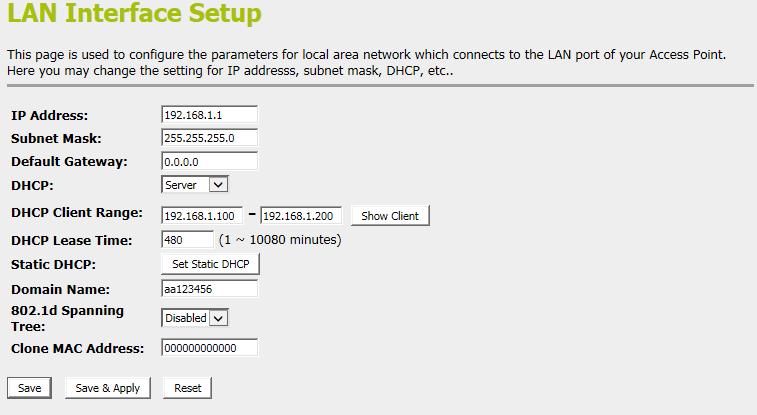 Show Client To the IP Address, MAC Address, and Expired Time of the DHCP