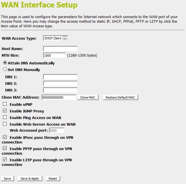 2. From the left-hand menu, click on WAN