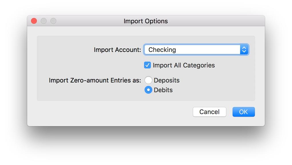 Import Quicken Essentials for Mac files CheckBook Pro can import directly from a Quicken Essentials for Mac file. These files have names that end in.quickendata.