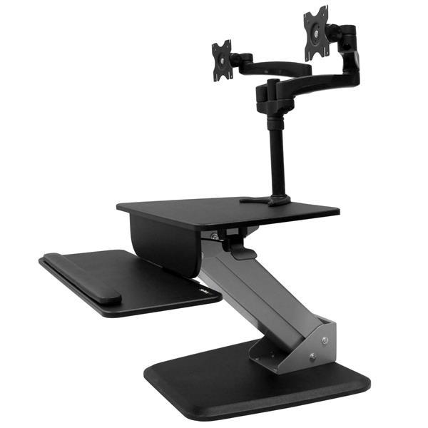 Dual Monitor Sit-to-stand Workstation Product ID: BNDSTSDUAL This dual-monitor sit-to-stand workstation lets you enhance your