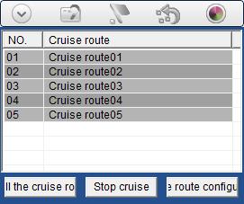these preset points in a new cruise path. The interface is shown as in below.