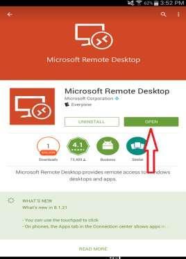 4. Once Microsoft Remote Desktop