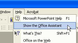 You can ask it questions in plain English! Occasionally the Office Assistant will display information on the screen.