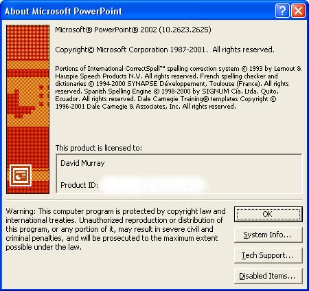 PAGE 16 - ECDL MODULE 6 (USING POWERPOINT XP) - MANUAL 6.1.1.9 Close a presentation.