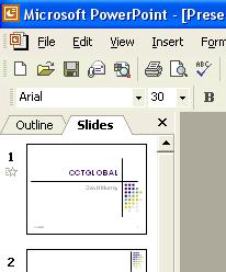 To add text to a slide in Outline view When you click on the Normal