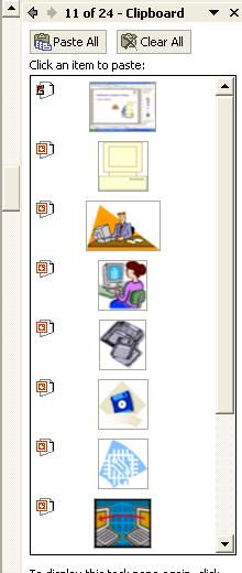 PAGE 41 - ECDL MODULE 6 (USING POWERPOINT XP) - MANUAL To copy text, graphics, or other items to the Clipboard Select the item you wish to copy to the Clipboard.