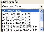 PAGE 71 - ECDL MODULE 6 (USING POWERPOINT XP) - MANUAL 6.6.1.4 Change slide setup, slide orientation to portrait, landscape. Change paper size.