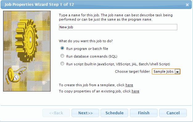 Chapter 2: Job Management 5 The Job Wizard will appear. Follow the instructions provided by the Wizard.