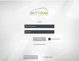 Software Guide Uploading your data to SkyGolf 360 Create a new account or log in with your existing SkyGolf 360 account Why?