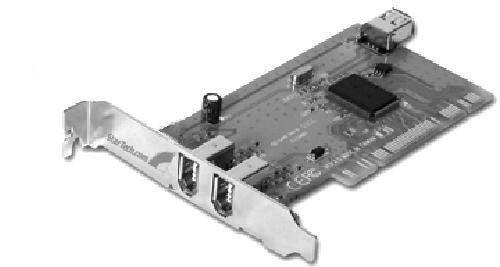 FIREWIRE CARD Low-Profile 2-port IEEE 1394 FireWire PCI Card with Video Editing Software PCI1394_2LP