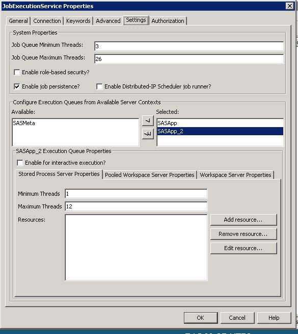Adding a New Workspace Server for SAS Enterprise Miner 63 Click OK. Next, restart the web application server service.