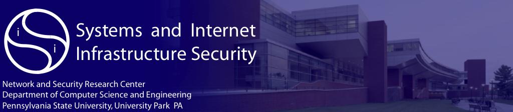 Security Protocols Professor Patrick McDaniel CSE545 - Advanced Network