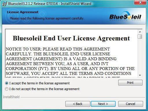 2. The InstallShield Wizard for the BlueSoleil software will appear. Click Next to continue. 3.