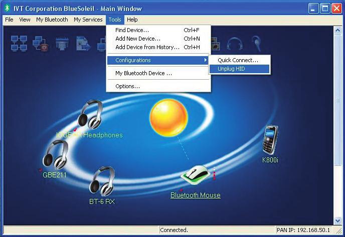 Disabling Bluetooth Mouse Windows XP 1.