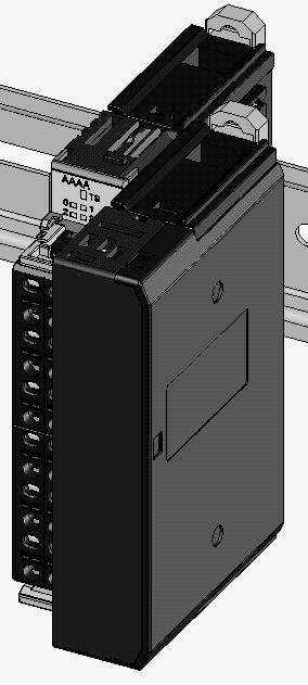 Installing a SmartSlice I/O Terminal Section 3-1 3-1-4 Installing the End You must