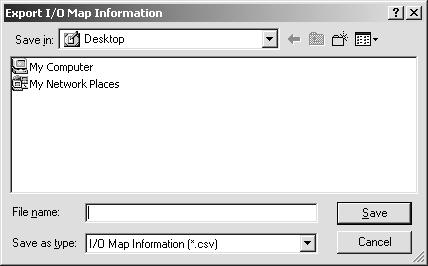 Software Setting of I/O Allocations