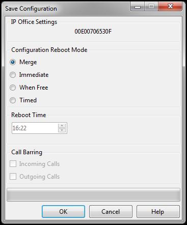 5.8. Save Configuration Navigate to File Save Configuration in the menu bar at the top of the screen to save the configuration performed in the preceding sections.