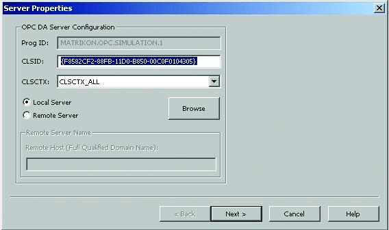SYS600 9.4 1MRS758101 Figure 4.4: Server properties dialog When the Prog ID & CLSID fields are filled in, the OPC server is configured. 5. Click Next to open the CPI Node Properties dialog. 6.